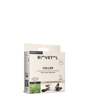 Collier Antiparasitaire Biovetol pour Chat et Chaton
