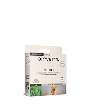 Collier Antiparasitaire Biovetol Grand Chien (+ de 15kg)