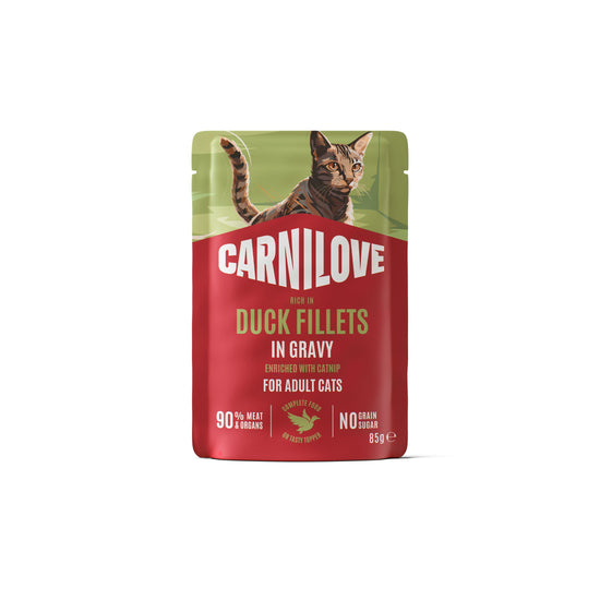 Carnilove Alimentation Humide Sans Cereales au Canard pour Chat