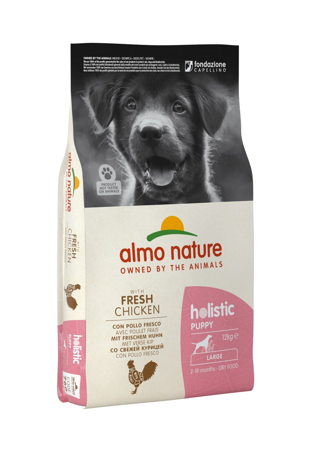 Croquettes Almo Nature Holistic Poulet Chiot Grande Race