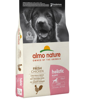 Croquettes Almo Nature Holistic Poulet Chiot Grande Race