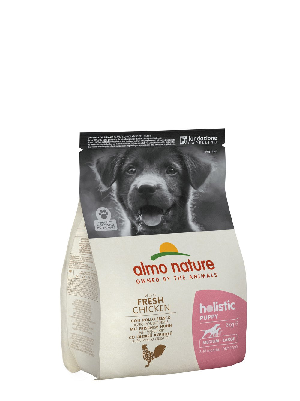 Croquettes Almo Nature Holistic Poulet Chiot Moyenne Grande Race