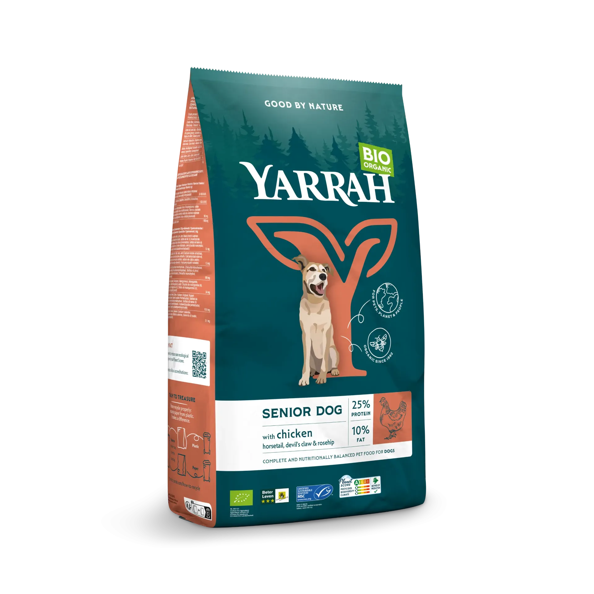 Croquettes Bio Yarrah Poulet Poisson Chien Senior et Âgé