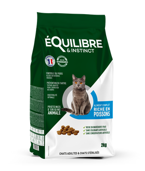 Croquettes Equilibre & Instinct Poisson Chat Stérilisé