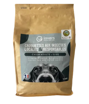 Croquettes Insectes Petit Chien Invers Fabriqué en France