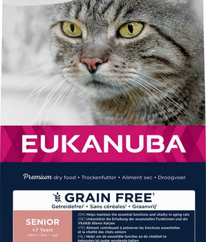Croquettes Sans Céréales Eukanuba Saumon Chat Senior