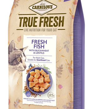 Croquettes Sans Céréales True Fresh Carnilove Poisson pour Chat