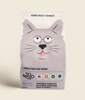 Croquettes aux Insectes Chat Senior Tomojo Fabriqué en France