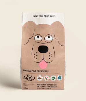 Croquettes aux insectes Tomojo Chien Senior Fabriqué en France