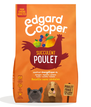Croquettes sans céréales au Poulet Edgard Cooper Chien