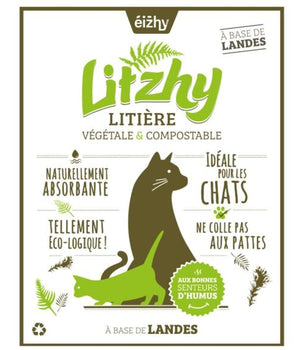 Eizhy - Litière végétale, compostable et écologique