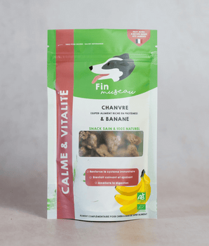 Friandises Bio Sans Céréales Fin Museau Chanvre Banane Chien