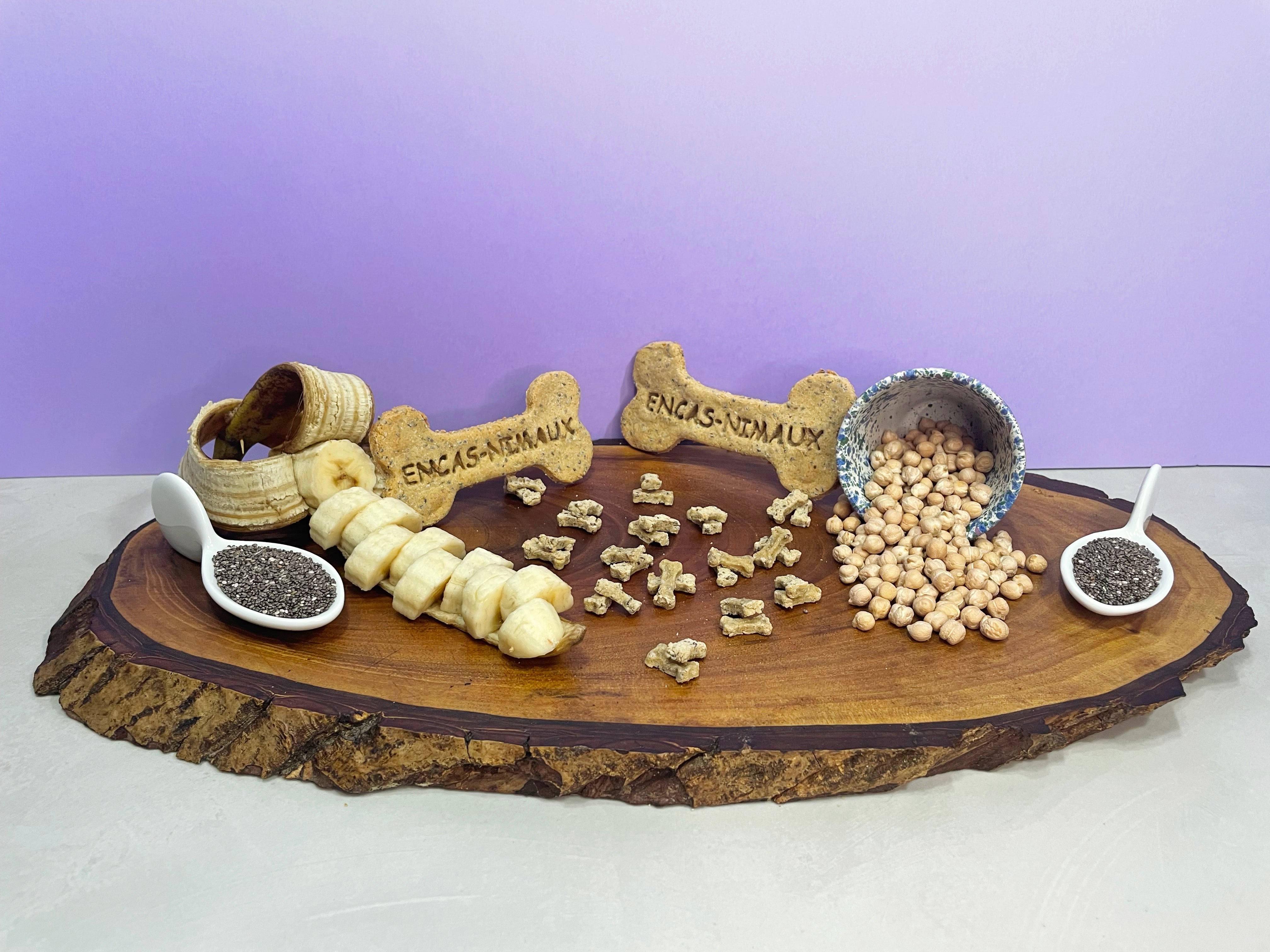 Friandises Naturelles Végétales Graines de Chia Banane Chien Chat