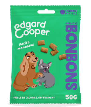 Friandises Sans Céréales Edgard Cooper Pomme Myrtilles Chien