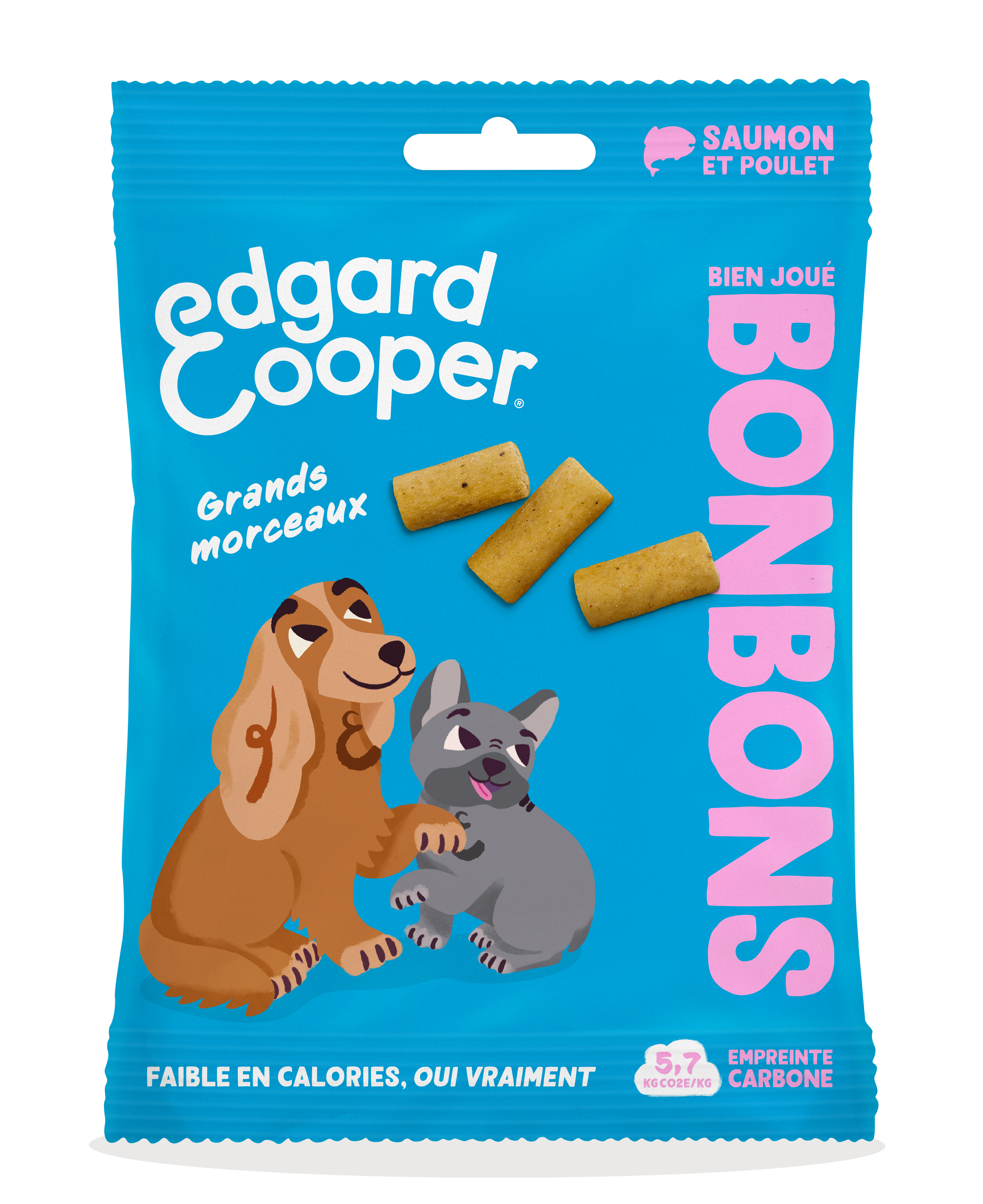 Friandises Sans Céréales Edgard Cooper Saumon Poulet Chien