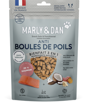 Friandises sans céréales Marly & Dan pour chat.