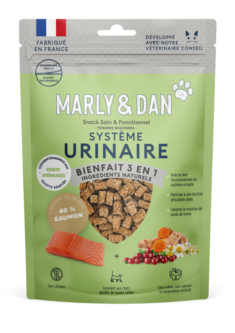 Friandises sans céréales Marly & Dan pour chat.