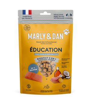 Friandises sans céréales Marly & Dan pour chien.