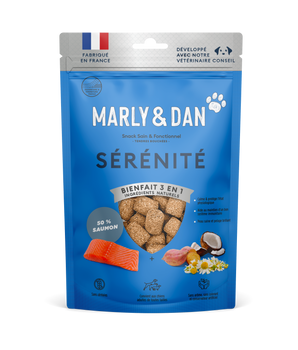 Friandises sans céréales Marly & Dan pour chien.