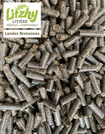 Litière Végétale Compostable Eizhy Biodégradable Landes Bretonnes Fabriqué en France Chat