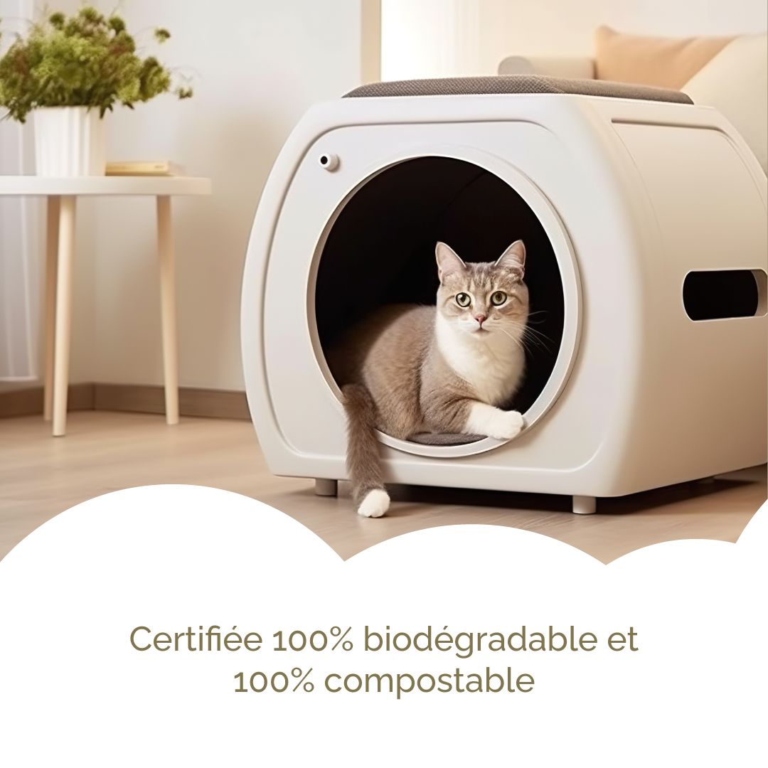 Litière Végétale Ecologique Compostable Biodégradable Almo Nature Cat Litter Soft Texture