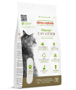 Litière Végétale Ecologique Compostable Biodégradable Almo Nature Cat Litter Soft Texture