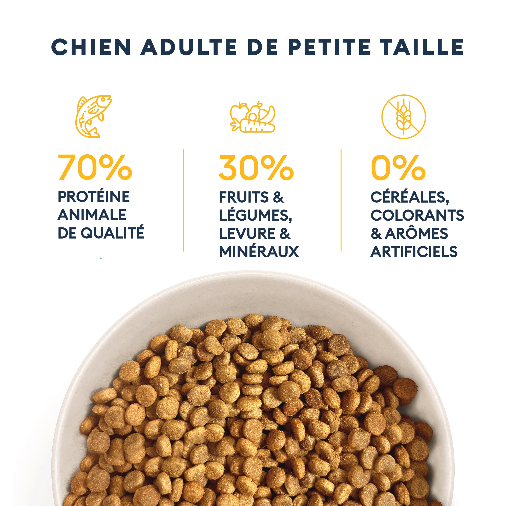 Marly & Dan Croquettes Sans Cereales Saumon Chien Petite Taille
