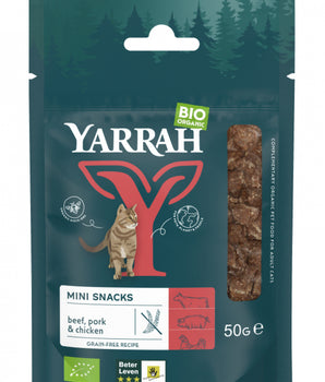Mini Snack Yarrah Bio Sans Céréales pour Chat