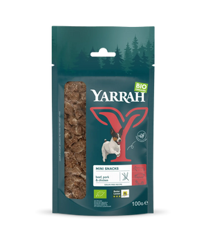 Mini Snack Yarrah Bio Sans Céréales pour Chien