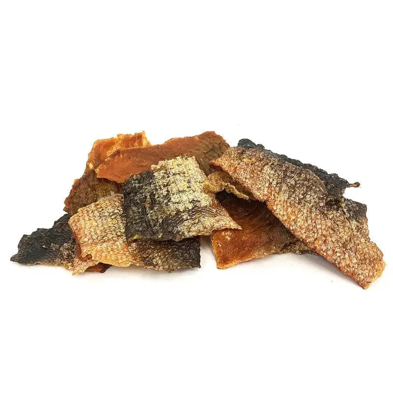 Morceaux Peau de Saumon Friandise Naturel Chien Chat
