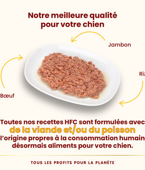 Patee Almo Nature HFC Natural Boeuf Jambon Chien