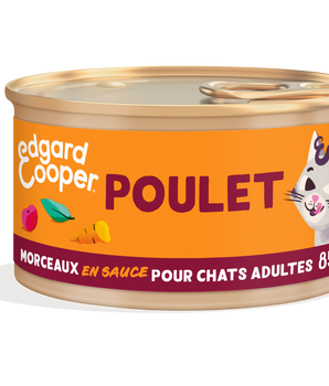Pâtée Sans Céréales Edgar Cooper Poulet Chat