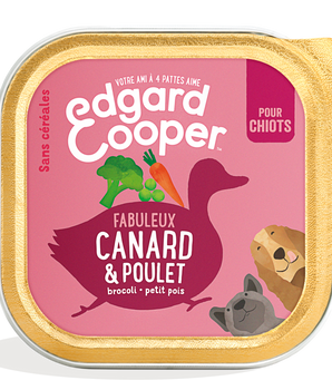 Pâtées Sans Céréales Edgard Cooper Canard Poulet Chiot
