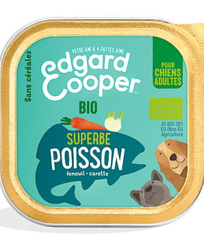 Pâtée Bio Sans Céréales Edgard Cooper Poisson Chien