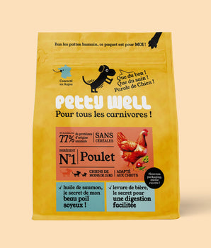 Petty Well Croquettes Sans Cereales Poulet Legumes Chien Petite Moyenne Taille 6kg
