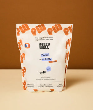 Petty Well Croquettes Sans Cereales Poulet & Legumes pour Chien de Grande Taille