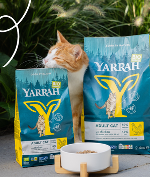 Yarrah Croquettes Biologiques au Poulet pour Chat