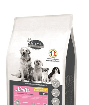 Croquettes Octave Prestige au canard pour chien.